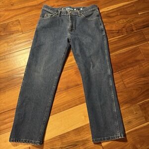 Wrangler Mens 34x30 Premium Performance Cowboy Cut Jeans Blue 1047MAVMR